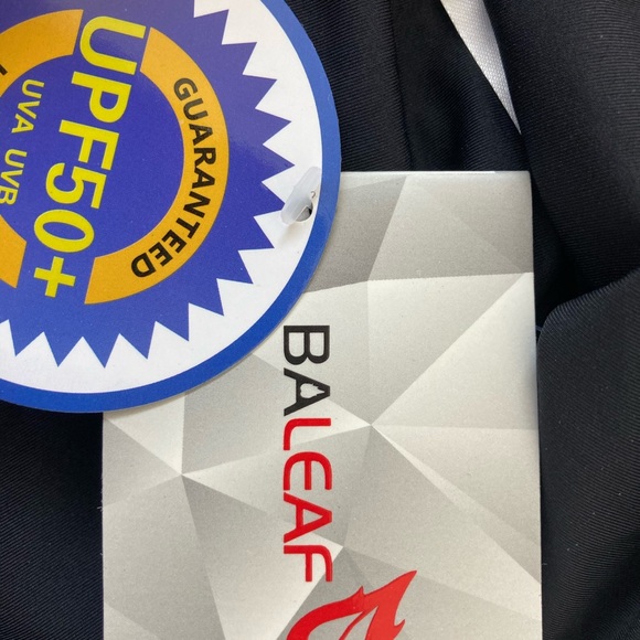 Baleaf black 1 piece athletic swimsuit SPF 50+ Size small 4-6 NWT - Picture 3 of 4